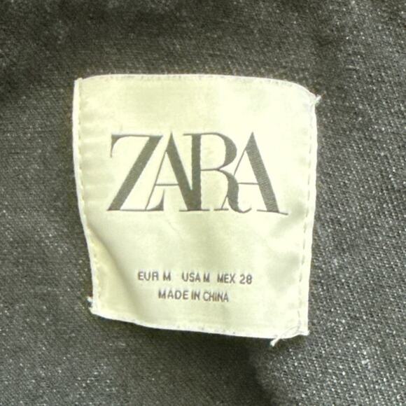 Zara Rhinestone Fringe Studded Jean Jacket  Black Size Medium - Picture 8 of 13